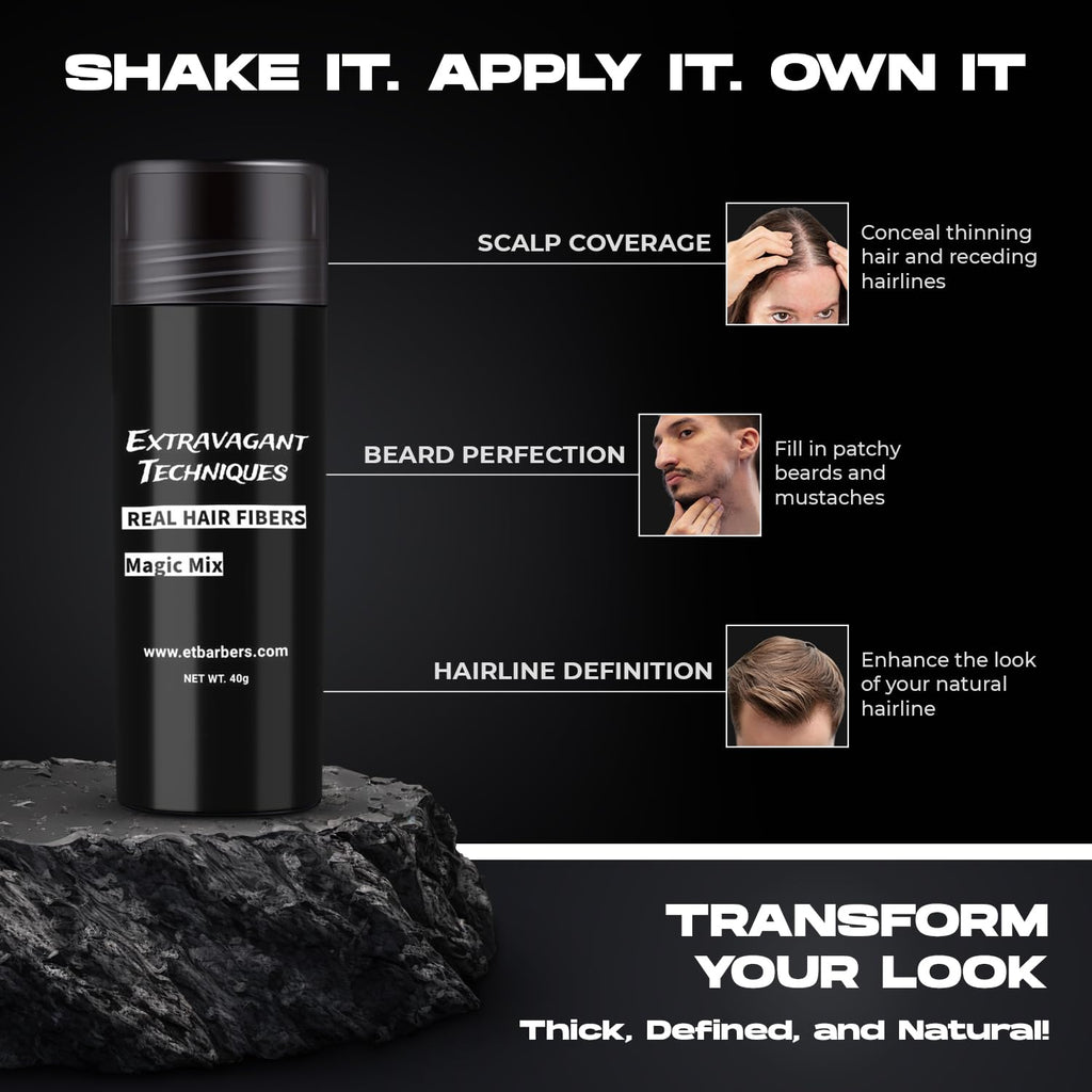 Hair Fibers Powder – Real Hair Thickener for Thinning Hair