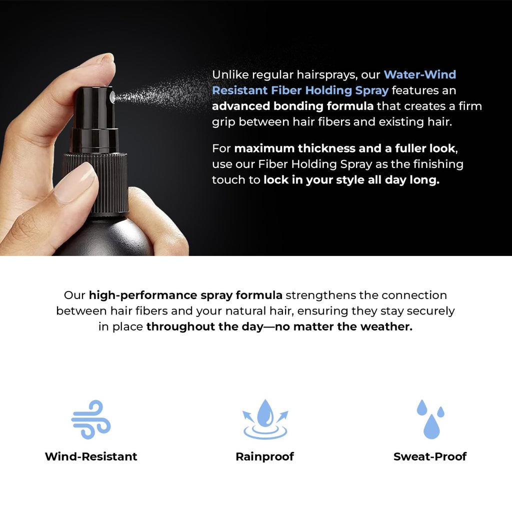 Water‑Wind Resistant Hair Fiber Spray 