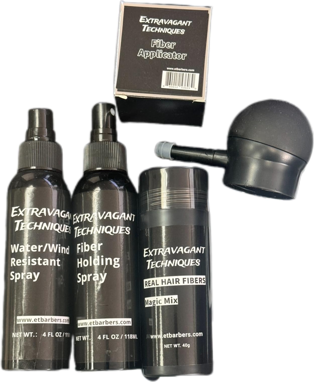 Extravagant Techniques Hair Fiber Spray Combo