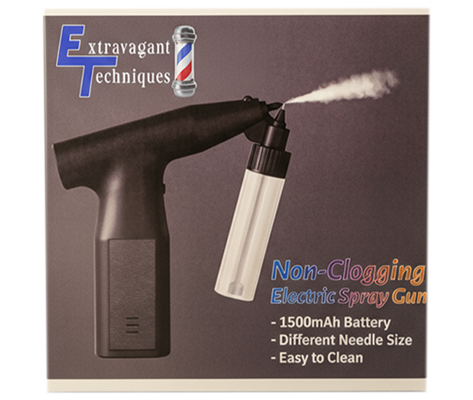 Extravagant Techniques No-Clog Airbrush Hairline Gun | Precision Hair Enhancement Tool | Ultra-Fine Mist | Barber Essential