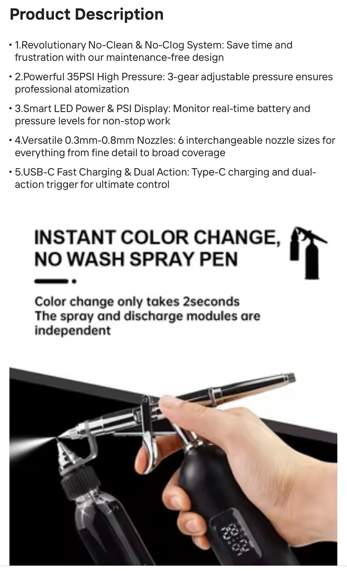 Extravagant Techniques No-Clog Pro X Cordless Barber Airbrush System