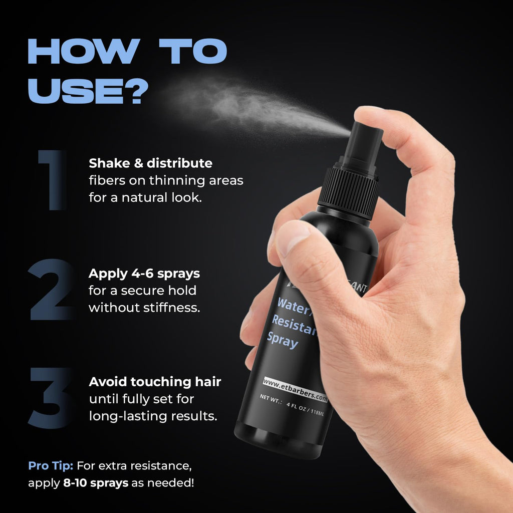 Water‑Wind Resistant Hair Fiber Spray 