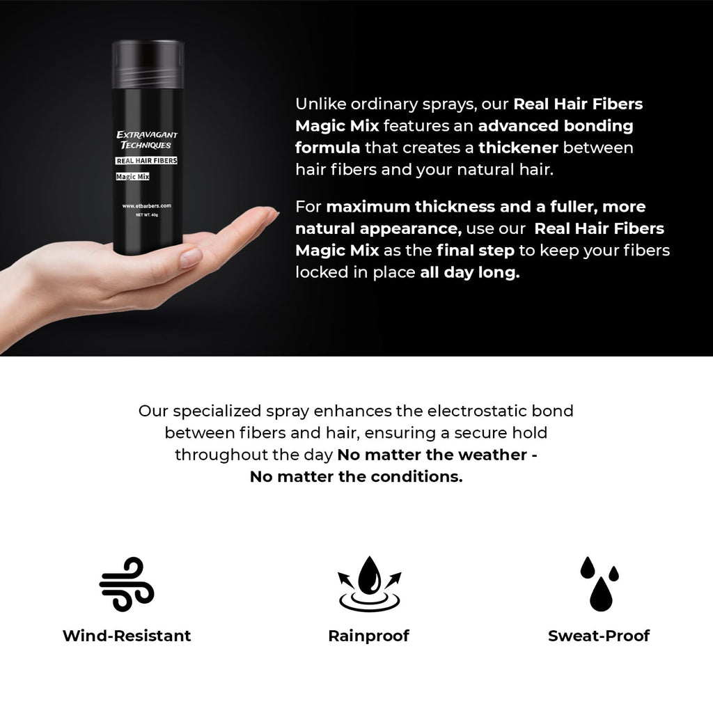 Hair Fibers Powder – Real Hair Thickener for Thinning Hair