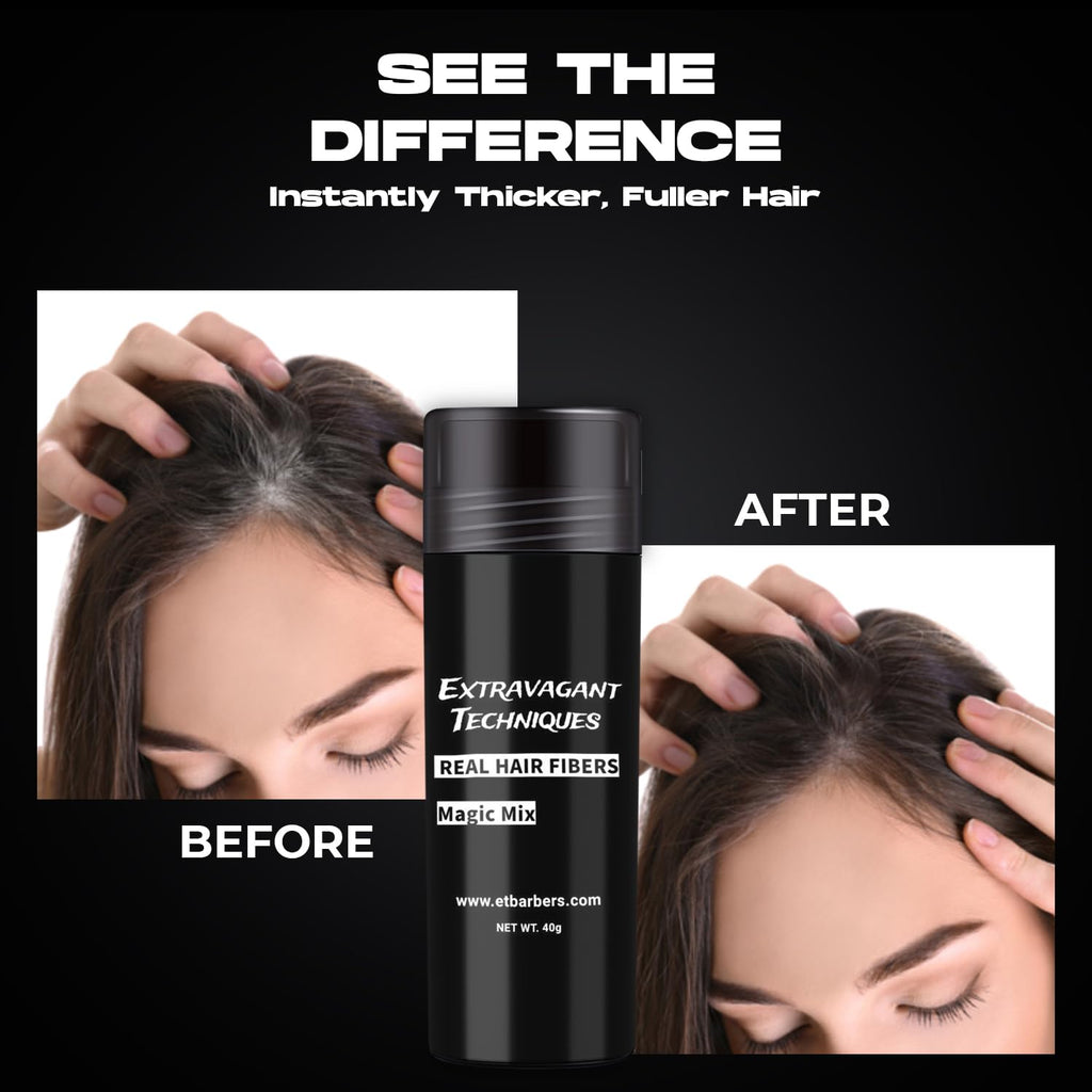 Hair Fibers Powder – Real Hair Thickener for Thinning Hair